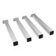 Metal Legs Set Of 4 Grey 320mm High