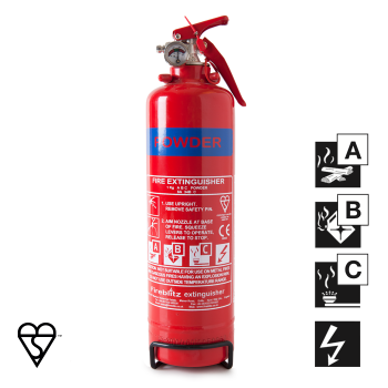 1kg ABC Fire Extinguisher and Bracket