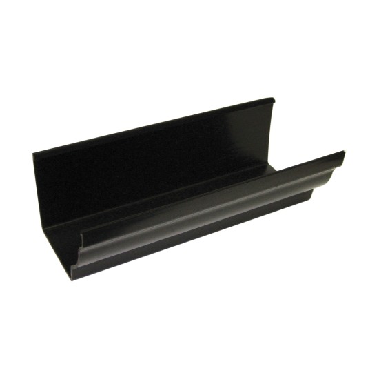 Crown Ogee Gutter Black 2m