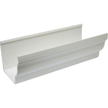 Crown Ogee Gutter White 2m