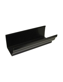Crown Ogee Gutter Black 2m