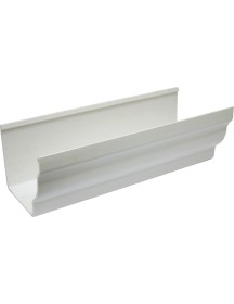 Crown Ogee Gutter White 2m