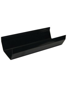 Square Line Gutter 2M - Black