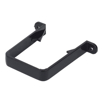 Square Line Downpipe Clip 65mm - Black