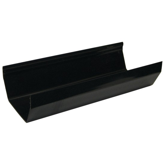 Square Line Gutter 2M - Black