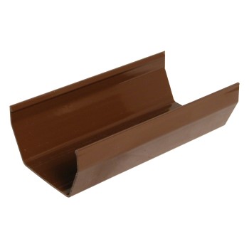 Square Line Gutter 2M - Brown