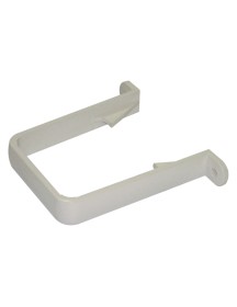 Square Line Downpipe Clip 65mm - White