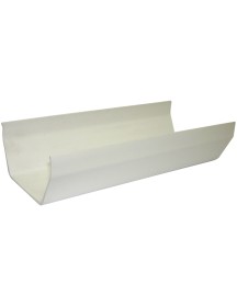 Square Line Gutter 2M - White