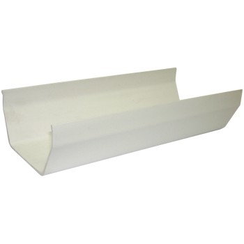 Square Line Gutter 2M - White