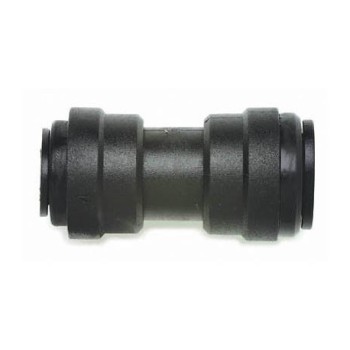 Push Fit Staight Connector 12mm Black