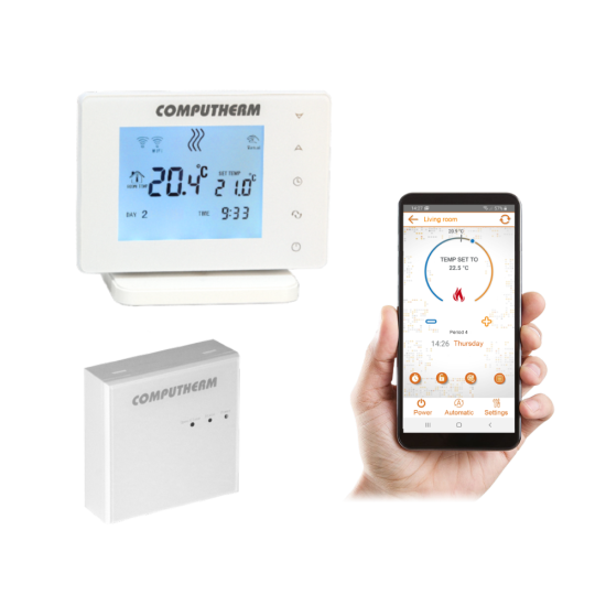 Computherm E400 Wi-Fi Room Thermostat With Remote Controller