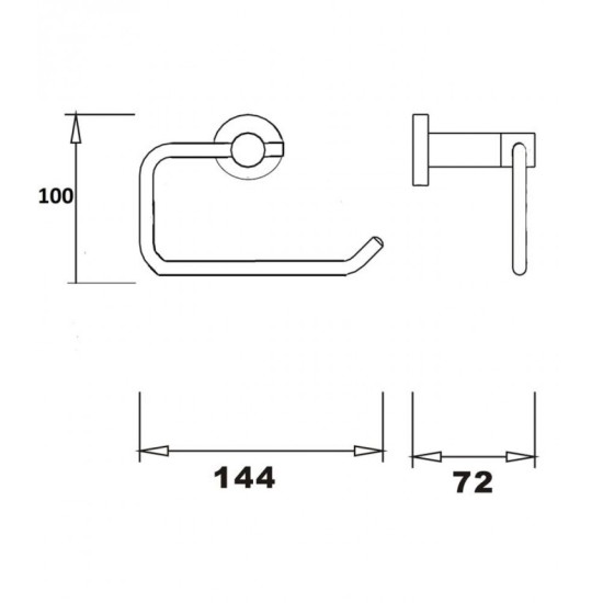 Ascot Toilet Roll Holder