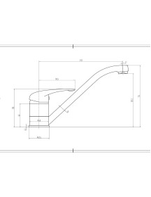 Single Lever Kitchen Monobloc Mixer 