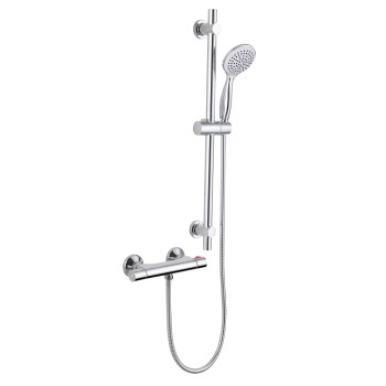 Gem Thermostatic Bar Mixer With Shower Rail Kit