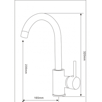 Manhattan Single lever Kitchen Mixer Copper