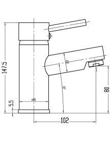 Risby Mono Basin Mixer  