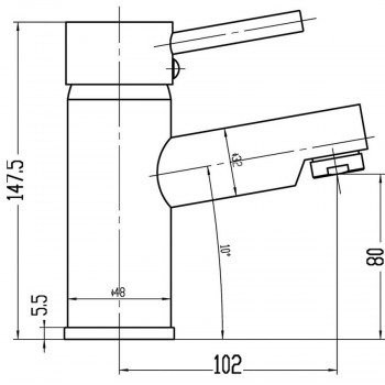 Risby Mono Basin Mixer  