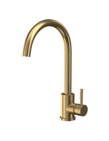 Manhattan Single Lever Kitchen Mixer Brushed Brass