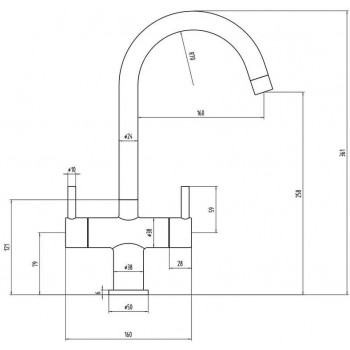 Beyton Kitchen Mixer Tap