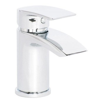 Belini Chrome Mini Basin Mixer C/W Click Waste