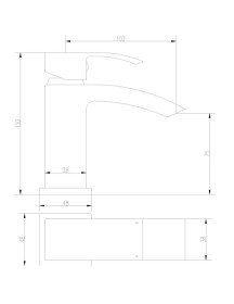 Walsham Mono Cloakroom Basin Mixer 