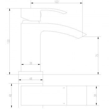 Walsham Mono Cloakroom Basin Mixer 