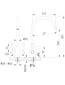 Fornham Kitchen Mixer Tap 