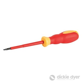Dickie Dyer VDE Insulated Screwdriver SL4 x 100mm