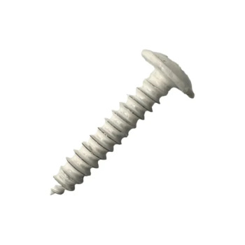 White Flange Head Panel Screw 6g x 3/4" Pack of 10