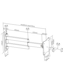 Cantilever TV Bracket 13" to 24" TV