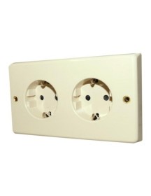 DOUBLE EURO SOCKET Cream