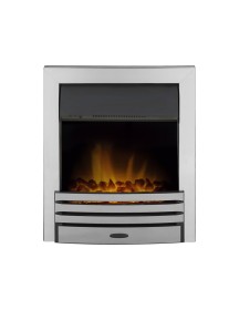Ruby Electric Fire in Chrome with Remote Control
