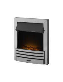 Ruby Electric Fire in Chrome with Remote Control