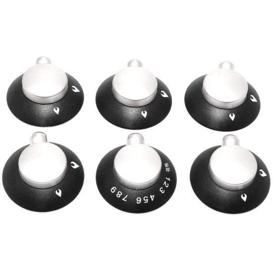 Oven and Grill/Hob Knob Kit Satin/Black