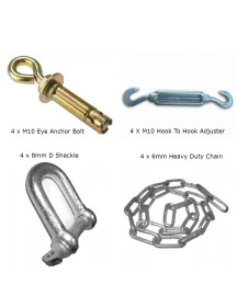 Chain Down Kit For Concrete Base