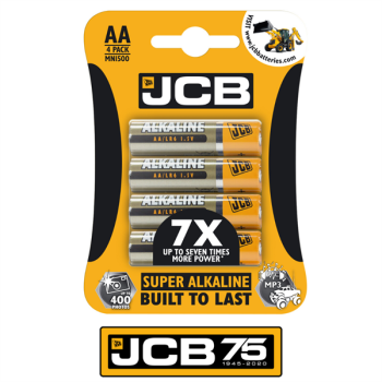 JCB AA Super Alkaline Pack of 4