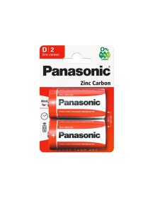 Panasonic D Cell Zinc Carbon Pack of 2