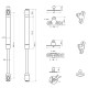 Gas Strut Stay 100NM For Cabinet/Cupboard Doors