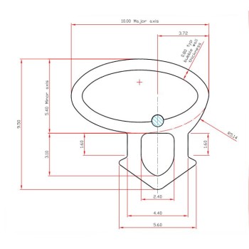 Oversize Offset Bubble Seal Per Metre