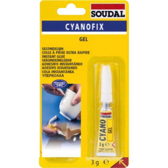 Soudal Superglue Gel 3g Soudal Superglue Gel 3g