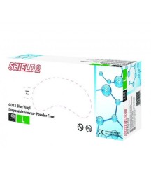 Shield GD13 Blue Powder Free Gloves Box Large 100