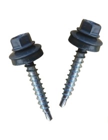 Graphite Roof Tek Screw Pack 100
