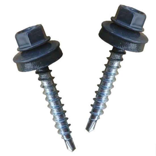 Graphite Roof Tek Screw Pack 100