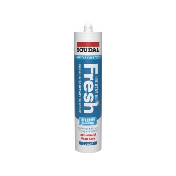 Soudal Stay Fresh Acetoxy Anti-Mould Silicone Clear