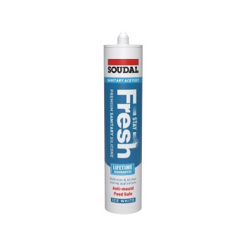 Soudal Stay Fresh Acetoxy Anti-Mould Silicone White