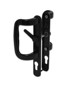 UPVC Inline Patio Door Handle XL Locking Black