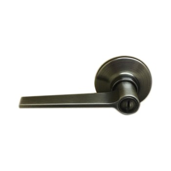 Tapered Bar Door Handle Set Pewter Passage