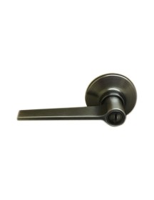 Tapered Bar Door Handle Set Pewter Passage