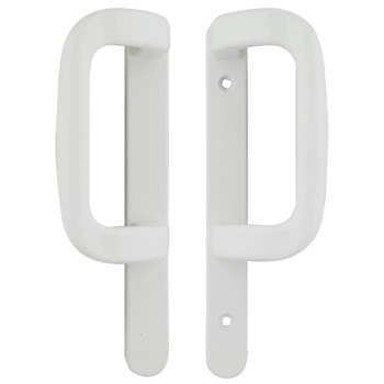 UPVC Inline Patio Door Handle Fuhr Dummy White