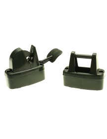 Lever/Trigger Release Catch Door Retainer (Flipper) Forest Green C/W Spacers